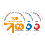 Seigel Top Lokalversorger 2025 für Strom Gas Wasser Wärme